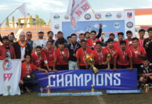 वडास्तरीय फुटबलको उपाधि पोखरा १४ लाइ