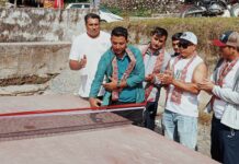 पोखरा १३ मा निजी लगानीमा टेवल टेनिस कोर्ट निर्माण