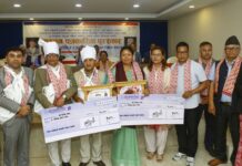 कञ्चन पत्रकारिता पुरस्कार वाट पत्रकार श्रेष्ठ र रानामगर सम्मानित