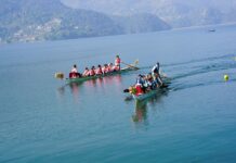 पोखरामा ड्रागन वोट रेस प्रतियोगिता सुरु, बिजेतालाई ५ हजार डलर