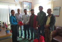 नेकपा एसको ट्राफिक प्रहरीलाई डोरी सहयोग